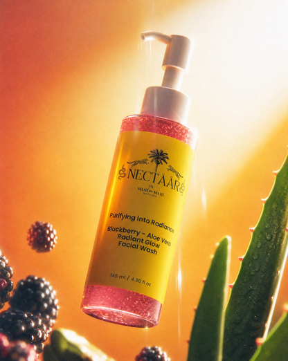 Purifying into Radiance: Glow Face Wash with Blackberry + Aloe Vera