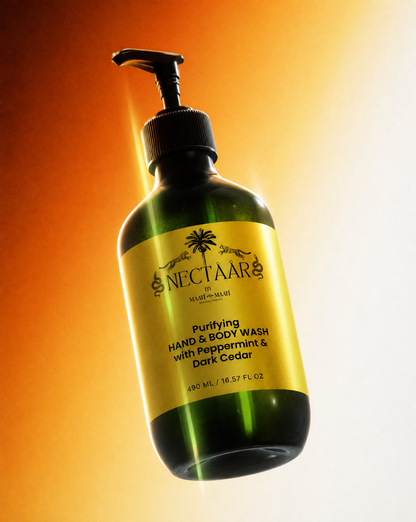Cleanse like you mean it! Hand & Body Wash: Fresh Mint X Dark Cedarwood