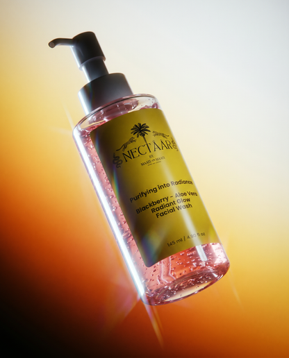 Purifying into Radiance: Glow Face Wash with Blackberry + Aloe Vera