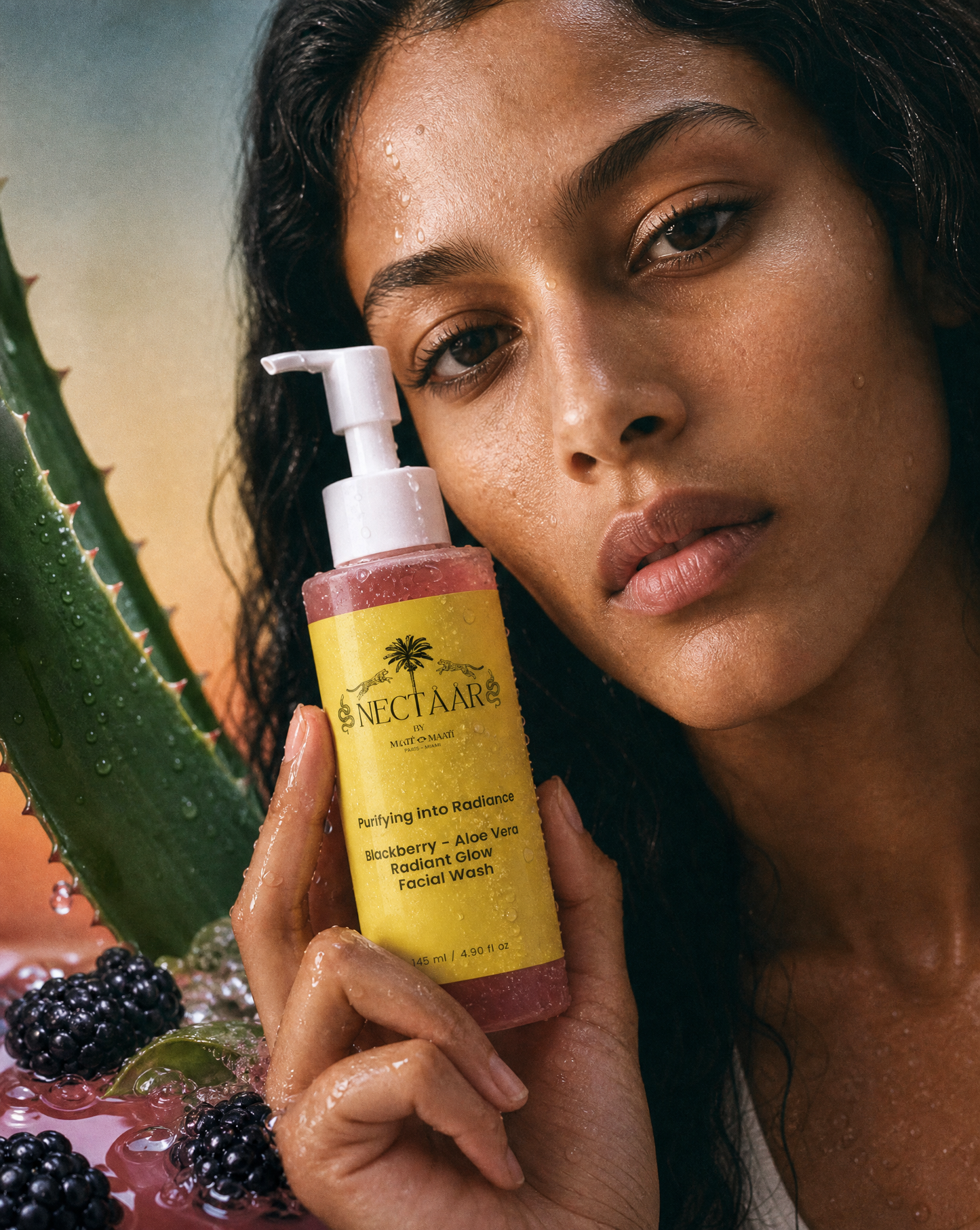 Purifying into Radiance: Glow Face Wash with Blackberry + Aloe Vera