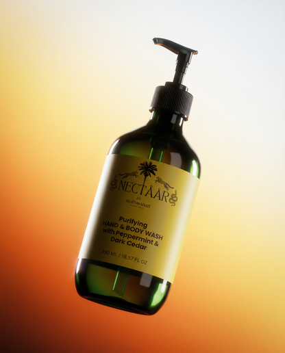 Cleanse like you mean it! Hand & Body Wash: Fresh Mint X Dark Cedarwood