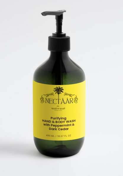 Cleanse like you mean it! Hand & Body Wash: Fresh Mint X Dark Cedarwood