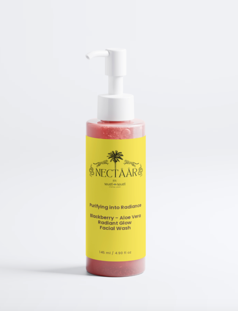 Purifying into Radiance: Glow Face Wash with Blackberry + Aloe Vera