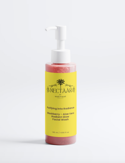Purifying into Radiance: Glow Face Wash with Blackberry + Aloe Vera